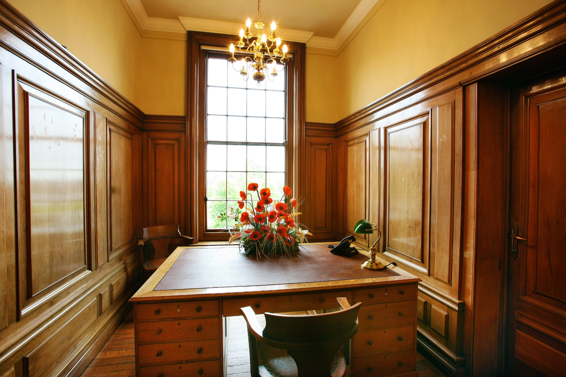 desk in the Rushbury room